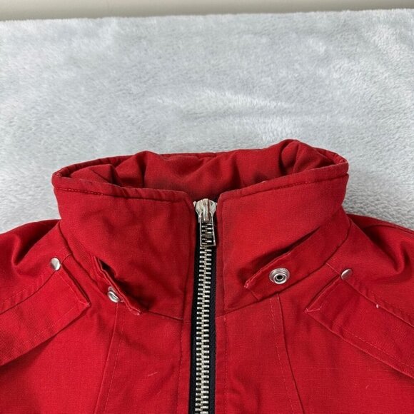 Moose knuckles Red Bomber Jacket Women’s Size L - Picture 13 of 16
